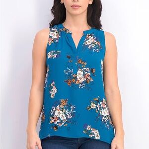 Alice Blue | Women's Simona Henley Top | Large (EUC)